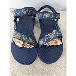 Teva Sandals Universal Sun And Moon Insignia Blue Sandals Womems Sz 10